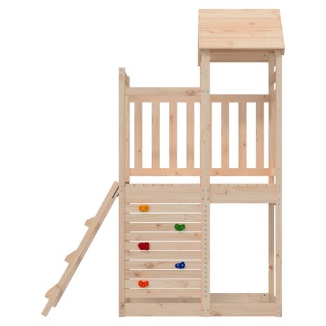 Speelhuis 52,5x110,5x214 cm massief grenenhout 4