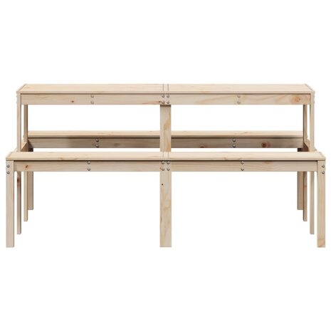 Picknicktafel 160x134x75 cm massief grenenhout 4