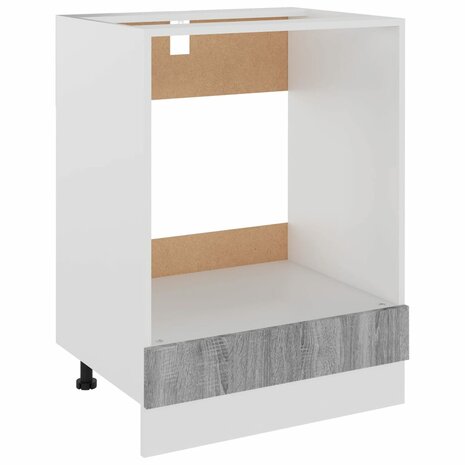 Ovenkast Riga 60x46x81,5 cm grijs sonoma eikenkleurig 2