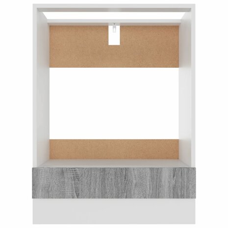 Ovenkast Riga 60x46x81,5 cm grijs sonoma eikenkleurig 5