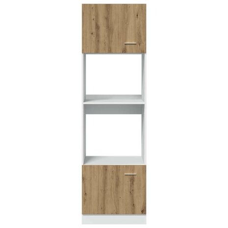 Magnetronkast 60x57x207 cm bewerkt hout ambachtelijk eiken 6
