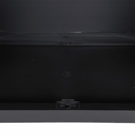 Tuinkast 65x37x165 cm polypropeen grijs en zwart 8