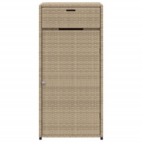 Tuinkast 55x55x111 cm poly rattan beige 7