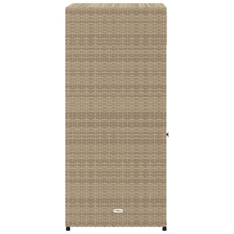 Tuinkast 55x55x111 cm poly rattan beige 8