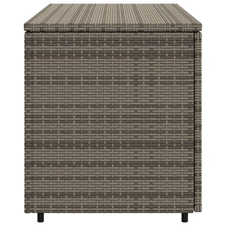 Tuinkast 110x55x60,5 cm poly rattan grijs 7