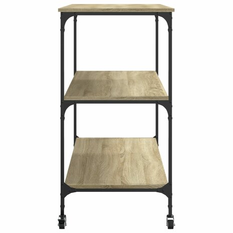 Keukentrolley 102x50x95 cm bewerkt hout sonoma eikenkleurig 8