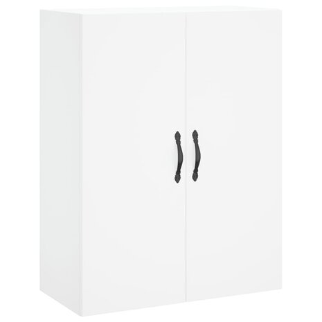 Wandkast 69,5x34x90 cm bewerkt hout wit 2