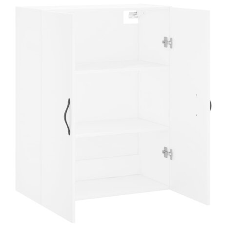 Wandkast 69,5x34x90 cm bewerkt hout wit 6