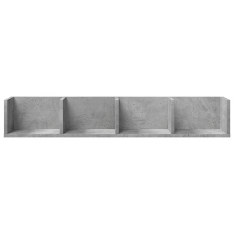 Wandkasten 2 st 99x18x16,5 cm bewerkt hout betongrijs 5