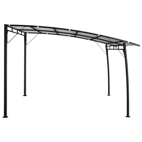 Zonneluifel 3x3x2,55 m crèmekleurig 3