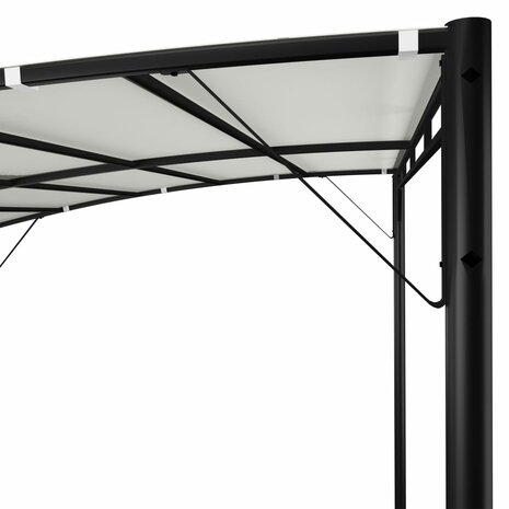 Zonneluifel 3x3x2,55 m crèmekleurig 5