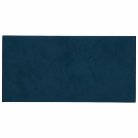Wandpanelen 12 st 0,54 m² 30x15 cm fluweel blauw 3