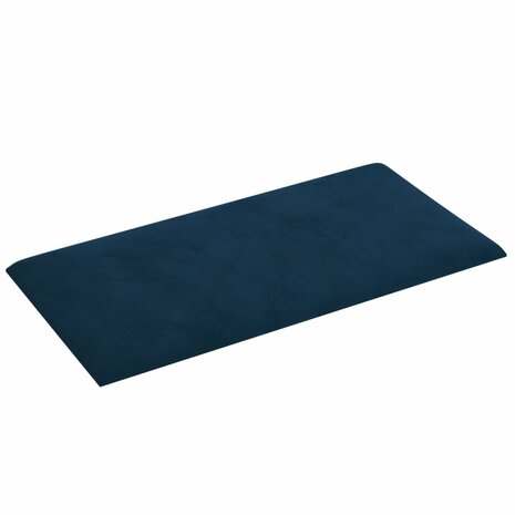 Wandpanelen 12 st 0,54 m² 30x15 cm fluweel blauw 4