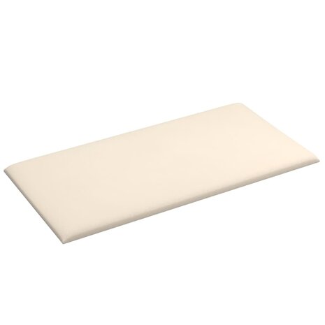 Wandpanelen 12 st 0,54 m² 30x15 cm fluweel crèmekleurig 4
