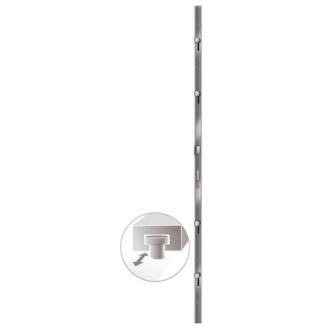 Voordeur 98x200 cm PVC antracietkleurig 6