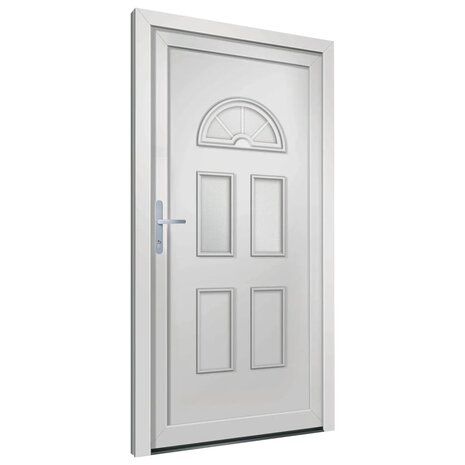 Voordeur 98x198 cm PVC wit 4