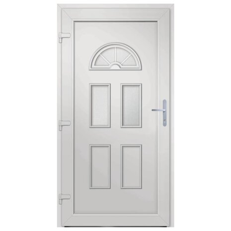 Voordeur 98x198 cm PVC wit 5