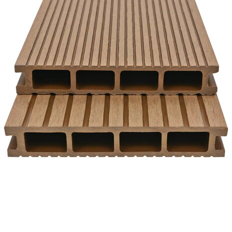 Terrasplanken HKC met accessoires 10 m² 2,2 m teak  2