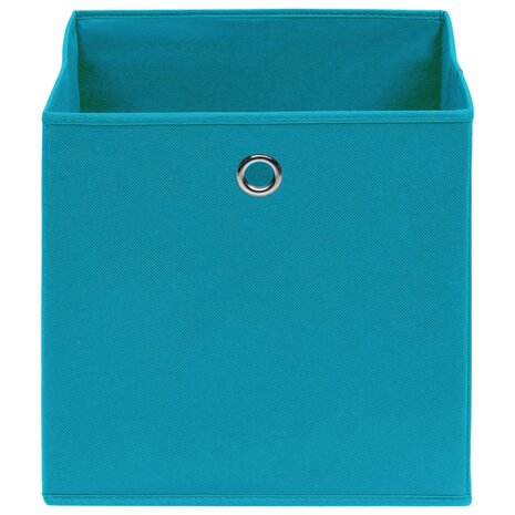  Opbergboxen 4 st 32x32x32 cm stof babyblauw 3