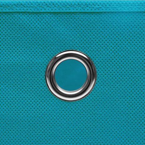  Opbergboxen 4 st 32x32x32 cm stof babyblauw 4