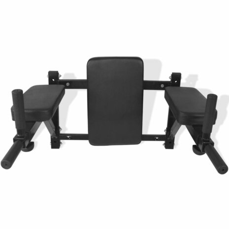 Dipstation fitnessapparaat wandgemonteerd zwart     2