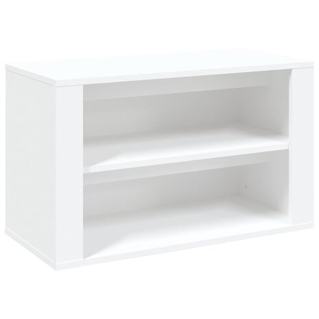 Schoenenrek 75x35x45 cm bewerkt hout wit 2