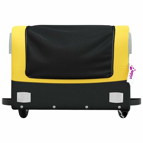 Fietstrailer 30 kg ijzer zwart en geel 6