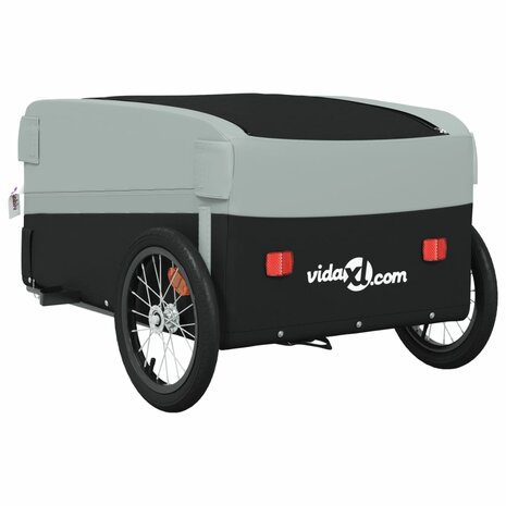 Fietstrailer 45 kg ijzer zwart en grijs 8