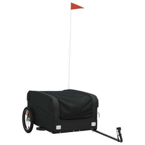 Fietstrailer 45 kg ijzer zwart 2