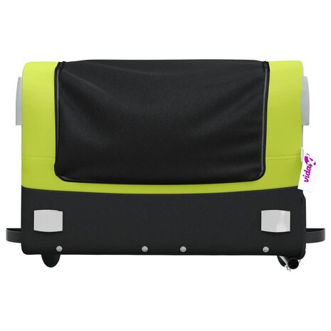 Fietstrailer 45 kg ijzer zwart en groen 6