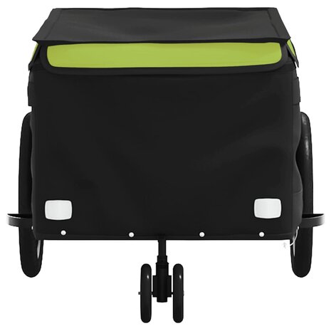 Fietstrailer 30 kg ijzer zwart en groen 6