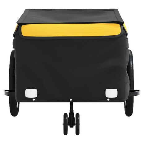 Fietstrailer 45 kg ijzer zwart en geel 5