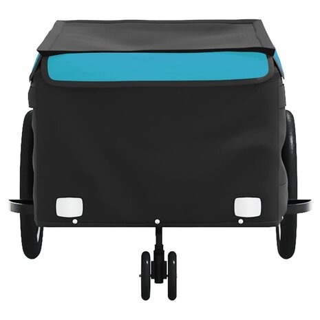 Fietstrailer 45 kg ijzer zwart en blauw 5