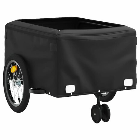 Fietstrailer 45 kg ijzer zwart en blauw 8