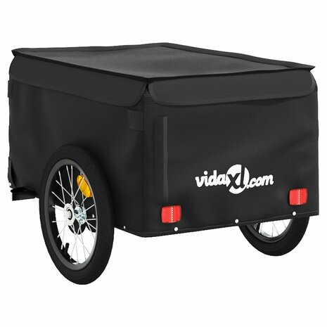 Fietstrailer 45 kg ijzer zwart 8