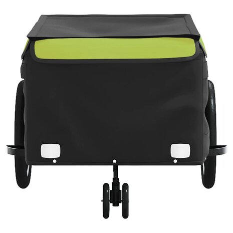 Fietstrailer 45 kg ijzer zwart en groen 6