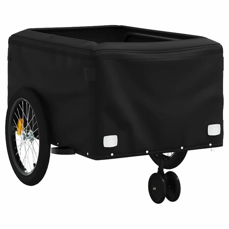 Fietstrailer 45 kg ijzer zwart en geel 5