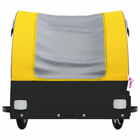 Fietstrailer 30 kg ijzer zwart en geel 6