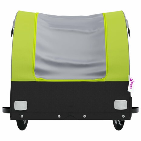 Fietstrailer 30 kg ijzer zwart en groen 6