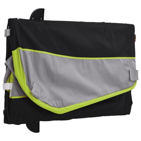 Fietstrailer 30 kg ijzer zwart en groen 9