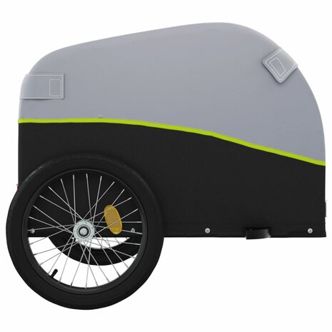 Fietstrailer 45 kg ijzer zwart en groen 7