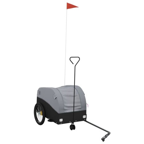 Fietstrailer 30 kg ijzer zwart en grijs 2