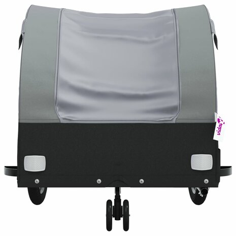 Fietstrailer 30 kg ijzer zwart en grijs 6