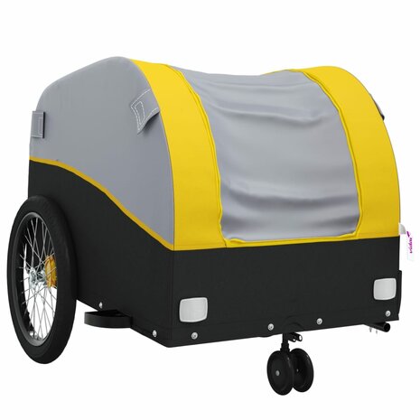Fietstrailer 30 kg ijzer zwart en geel 4