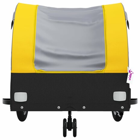 Fietstrailer 30 kg ijzer zwart en geel 6