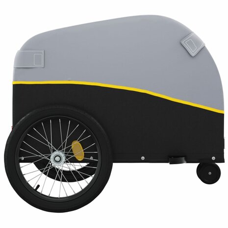 Fietstrailer 30 kg ijzer zwart en geel 7