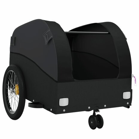 Fietstrailer 30 kg ijzer zwart 5