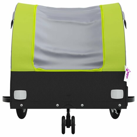 Fietstrailer 30 kg ijzer zwart en groen 6