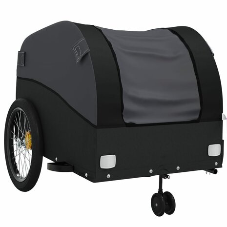 Fietstrailer 45 kg ijzer zwart 4