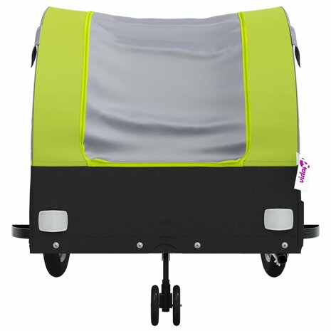 Fietstrailer 45 kg ijzer zwart en groen 6